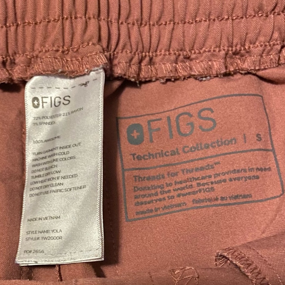 S Figs Yola Scrub Pants- Mauve - Picture 3 of 3